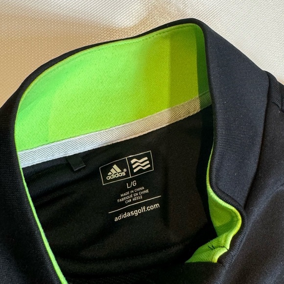 Adidas Golf jacket black and green! - Picture 2 of 3